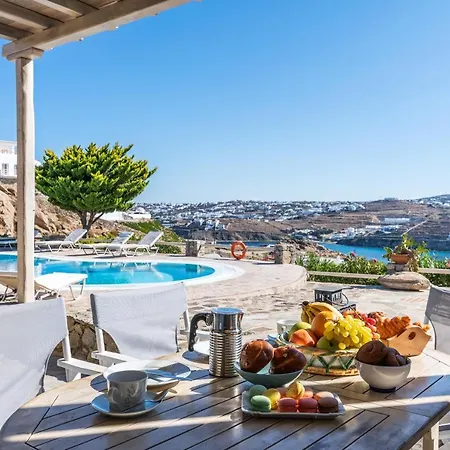 Yalos Mykonos Ornos Pouli Private W Shared Swimming Pool Apartment